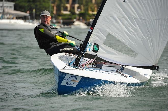 Mark Jackson has moved to the top of the standings - Henning Harders OK Dinghy Nationals © Bruce Kerridge